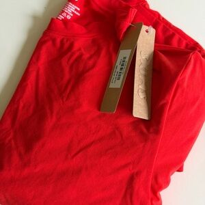NEW WITH TAGS! Skims Red Crewneck Long Sleeve Tee